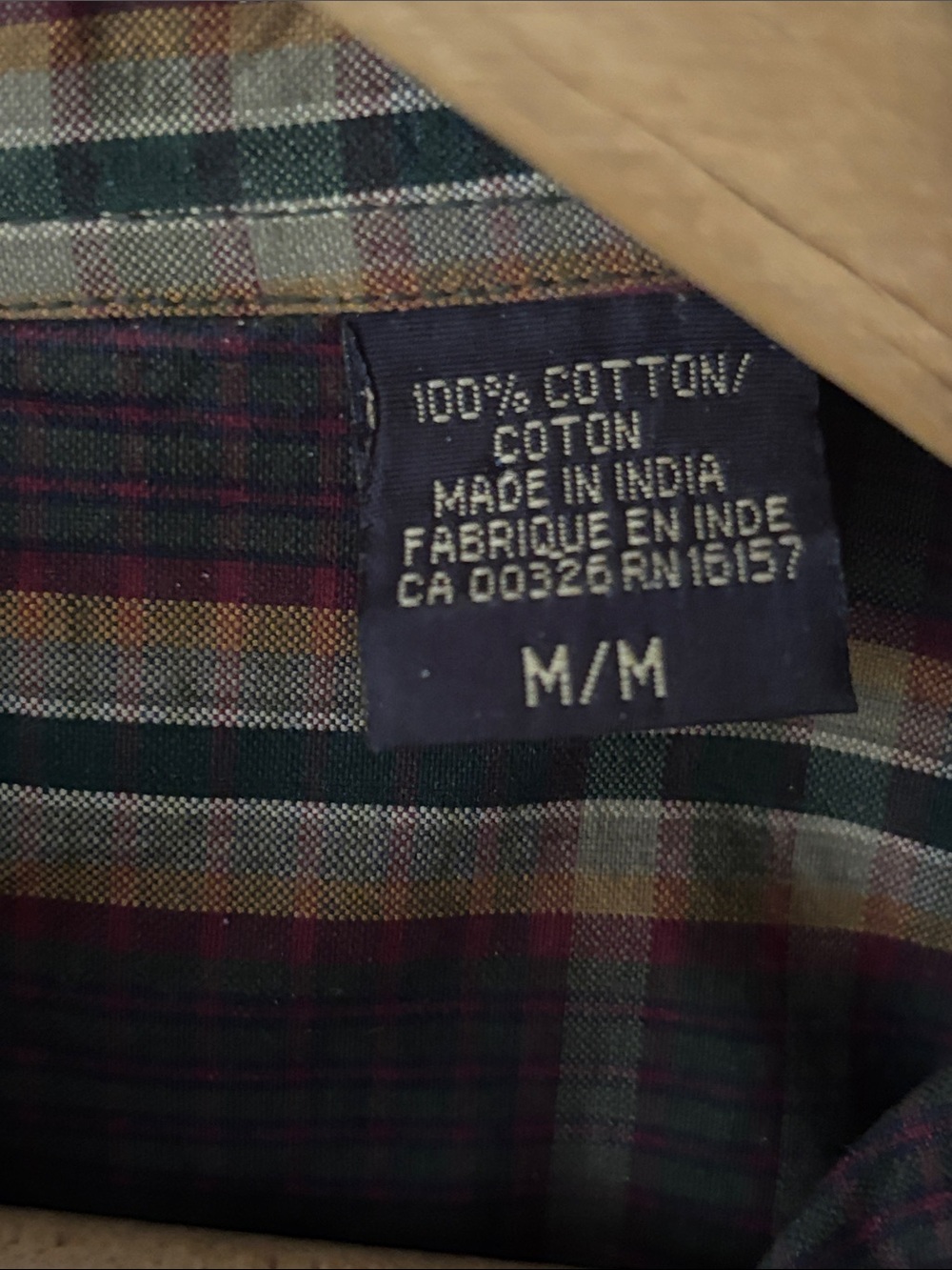 GANT Fire Poplin Plaid Tartan Button-Down Shirt 100% Cotton M - Picture 7 of 7